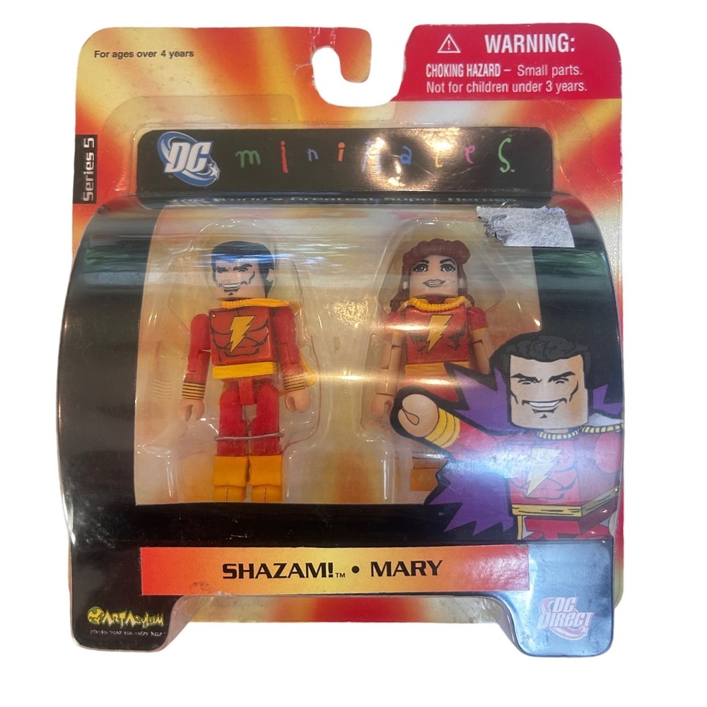 DC Direct Minimates Series 5 Shazam Mary Marvel Action Figure 2-Pack Art Asylum